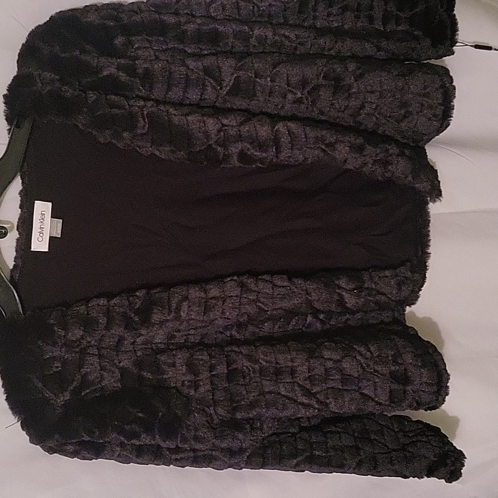 Faux fur cocktail jacket